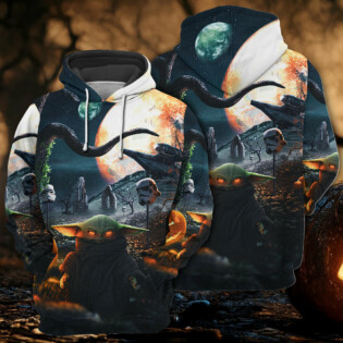 Starwars Halloween Baby Yoda Let Go Baby - Hoodie