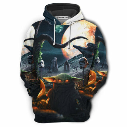 Starwars Halloween Baby Yoda Let Go Baby - Hoodie