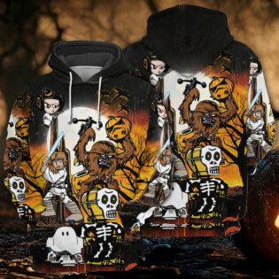 Starwars Halloween Spooky Star Wars Comics - Hoodie
