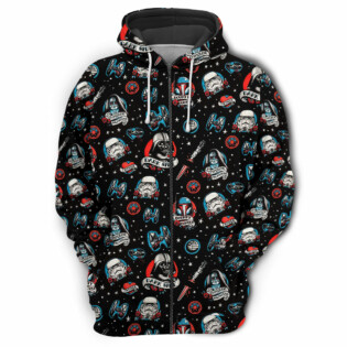 Star Wars Darth Vader Storm Trooper Dark Side Black - Hoodie