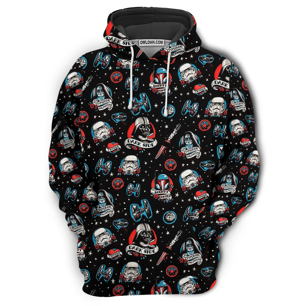 Star Wars Darth Vader Storm Trooper Dark Side Black - Hoodie