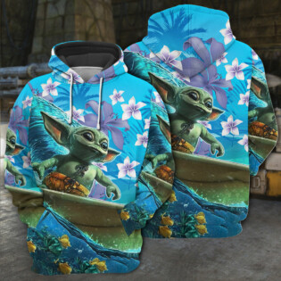 Star Wars Baby Yoda Surfing - Hoodie
