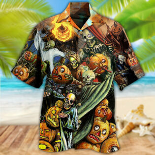 Halloween Pumpkin Scary - Hawaiian Shirt - Owl Ohh - Owl Ohh