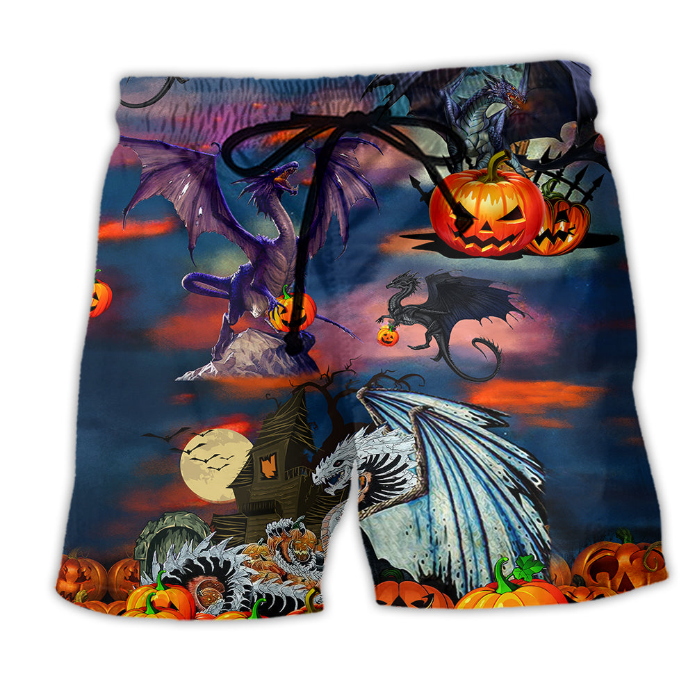 Halloween Treasure Guardians Dragon - Beach Short - Owl Ohh - Owl Ohh