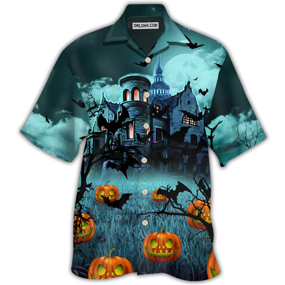 Halloween Night Dark Pumpkin - Hawaiian Shirt - Owl Ohh - Owl Ohh