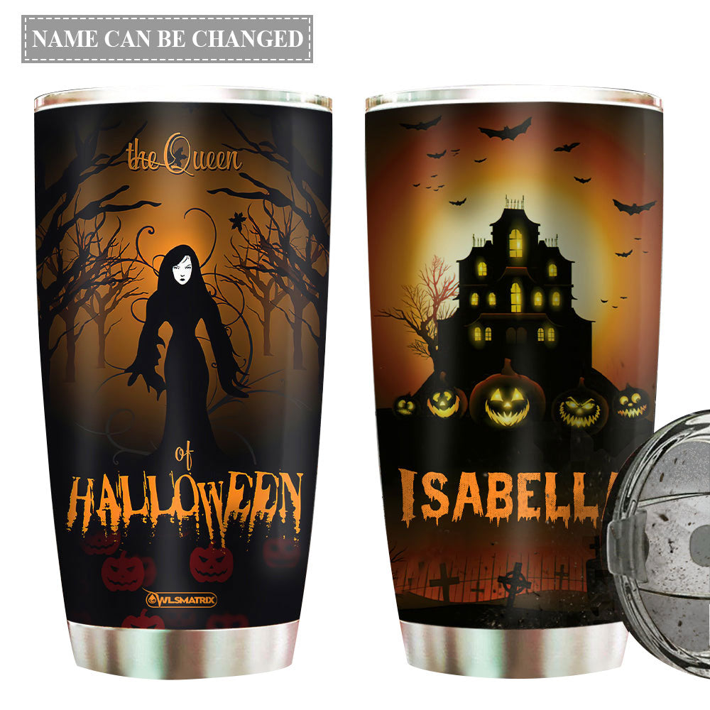 Halloween The Queen Personalized - Tumbler - Owl Ohh - Owl Ohh