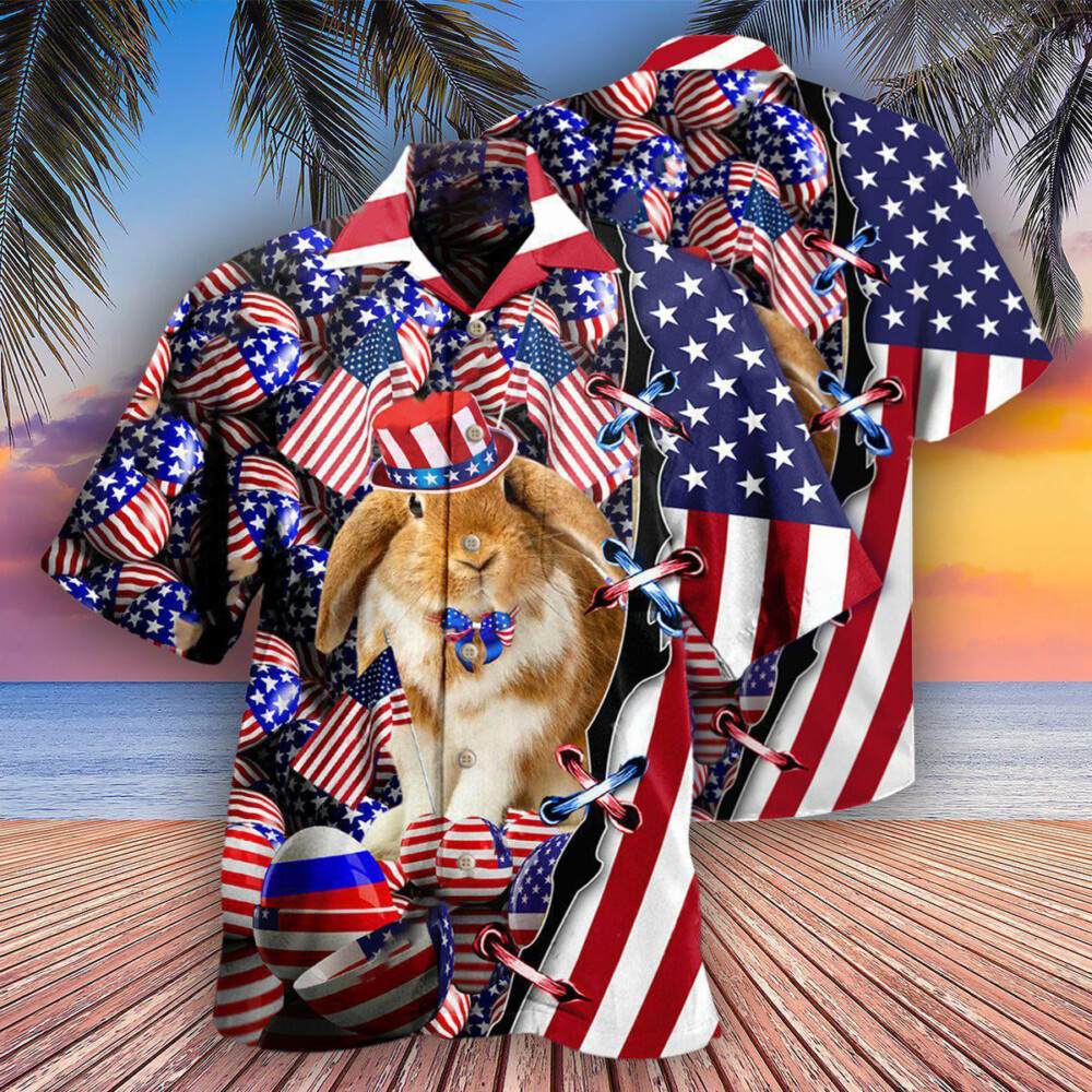 Easter Happy Day 2021 America - Hawaiian Shirt - Owl Ohh - Owl Ohh