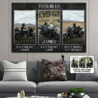 Motorcycle Biker This Is Us Custom Photo Personalized - Horizontal Poster - Personalized Photo Gifts, Custom Photo Gifts, Personalized Gifts Ideas - Owl Ohh
