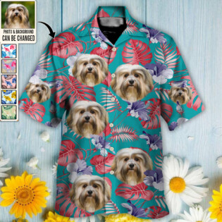 Dog Lucky You Want Tropical Custom Photo - Hawaiian Shirt - Personalized Photo Gifts-Owl Ohh