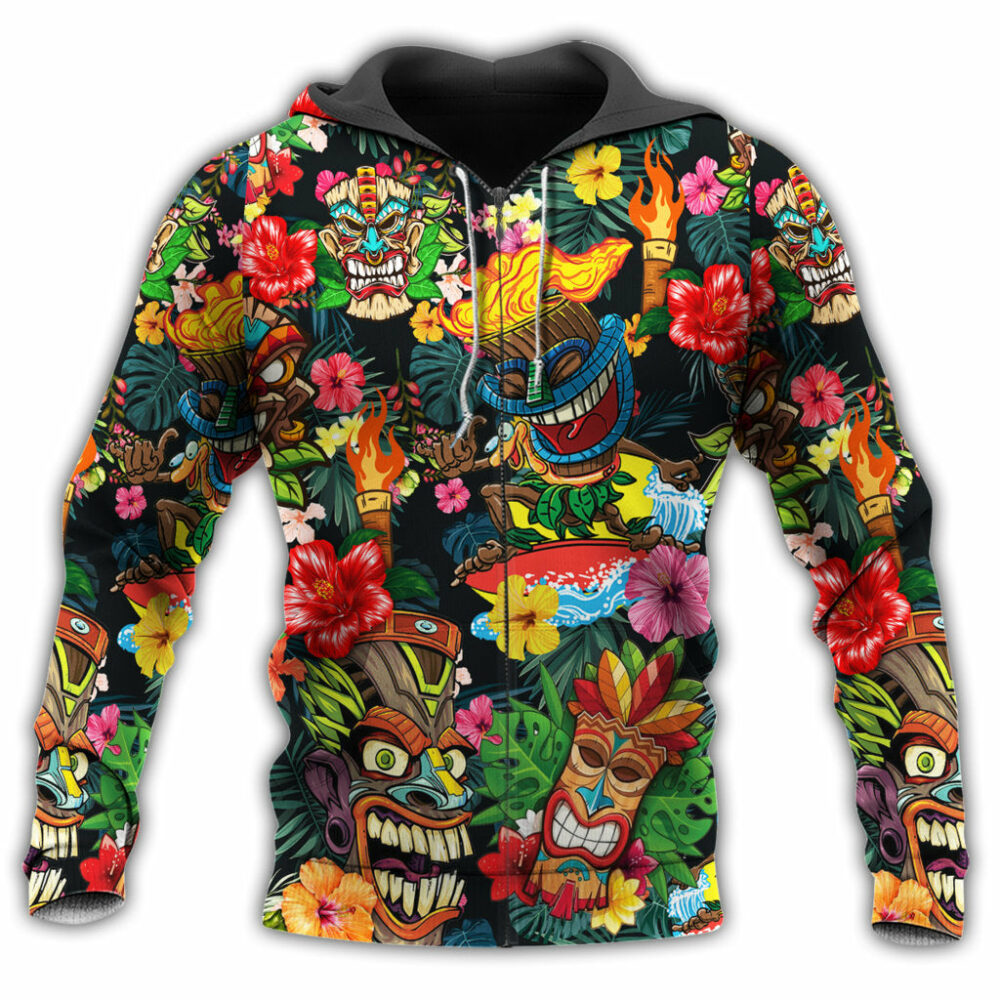 Hawaii Style Lover With Flowers - Hoodie - Owl Ohh - Owl Ohh