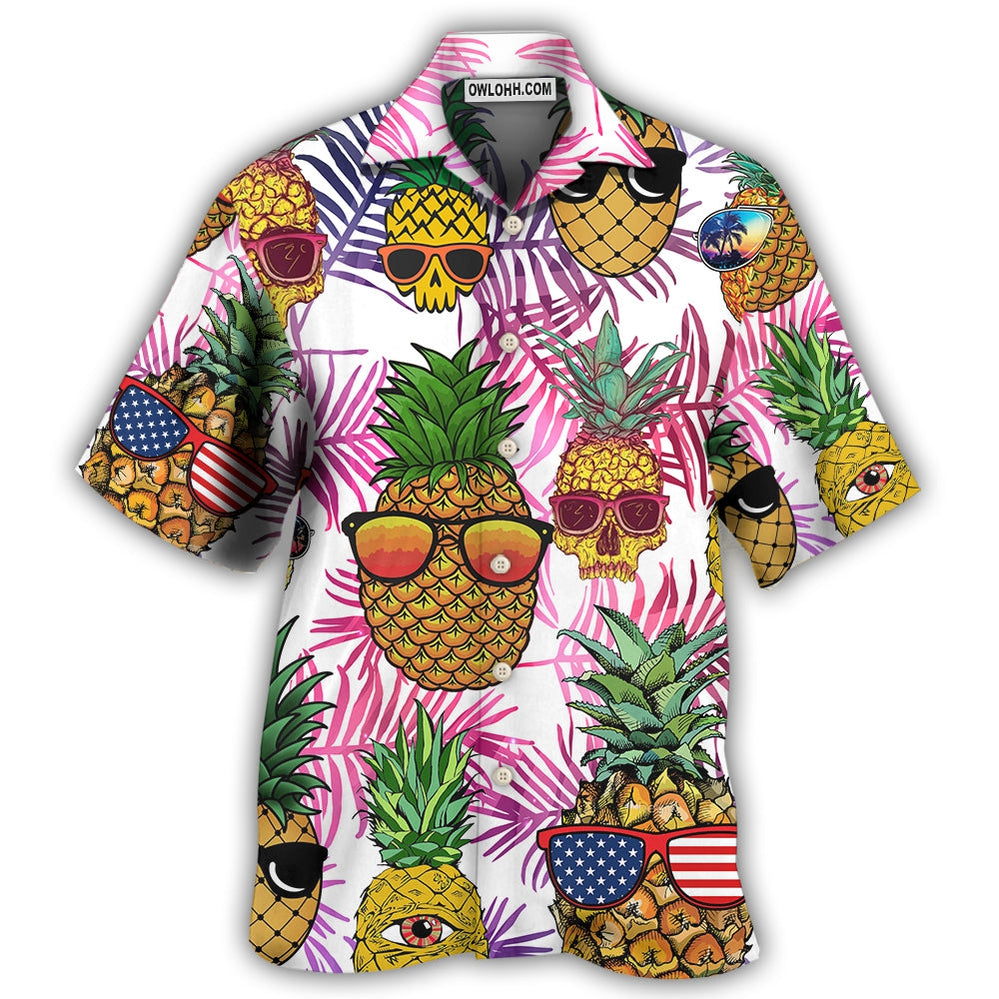 Fruit Hawaii Tropical Pineapple Cool Style - Hawaiian Shirt - Owl Ohh - Owl Ohh