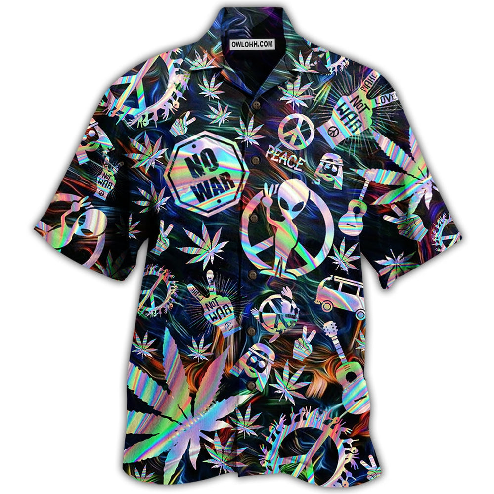 Hippie Alien Peace Life - Hawaiian Shirt - Owl Ohh - Owl Ohh