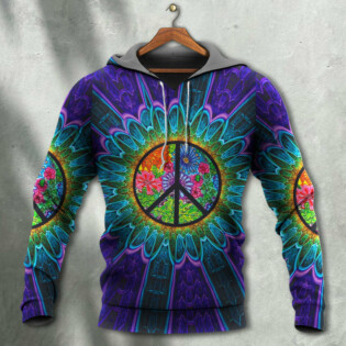 Hippie Amazing Peace Green Colorful - Hoodie - Owl Ohh - Owl Ohh