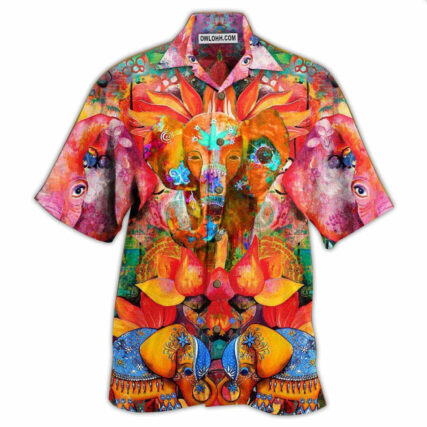 Hippie Elephant Amazing Style - Hawaiian Shirt - Owl Ohh - Owl Ohh