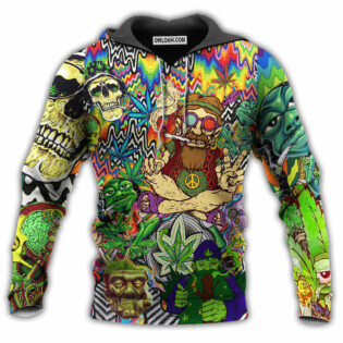 Hippie Feel Freedom From Smoking Amazing - Hoodie - Owl Ohh - Owl Ohh