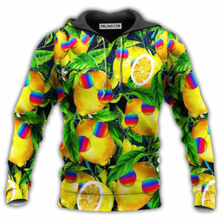 Hippie Fruit Lemon Peace Life Color Bright Style - Hoodie - Owl Ohh - Owl Ohh