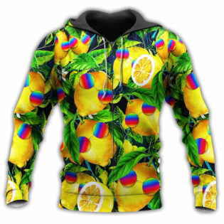 Hippie Fruit Lemon Peace Life Color Bright Style - Hoodie - Owl Ohh - Owl Ohh