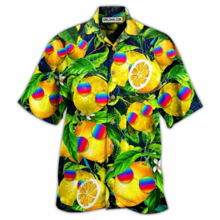 Hippie Funny Lemon Peace - Hawaiian Shirt - Owl Ohh - Owl Ohh