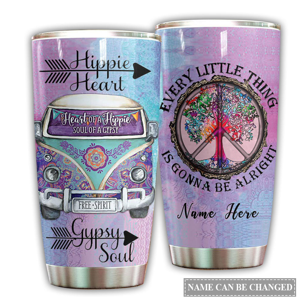 Hippie Heart Lover So Warm Personalized – Tumbler - Owl Ohh - Owl Ohh