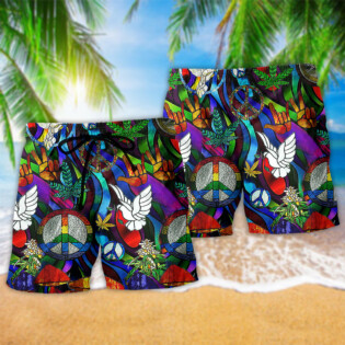 Hippie Is Peace Love Bird - Beach Short - Owl Ohh - Owl Ohh