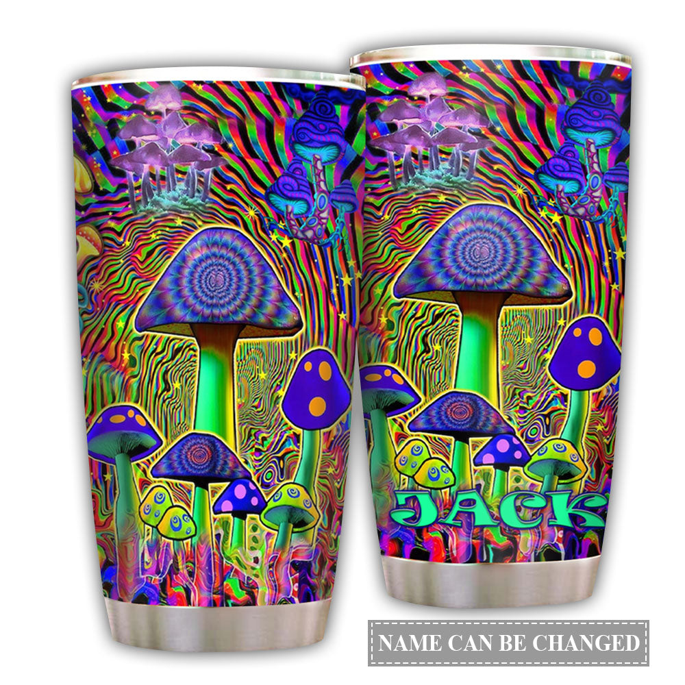 Hippie Mushroom Color Personalized - Tumbler - Owl Ohh - Owl Ohh