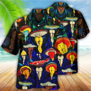 Hippie Mushroom Funny Style Love Life - Hawaiian Shirt - Owl Ohh - Owl Ohh