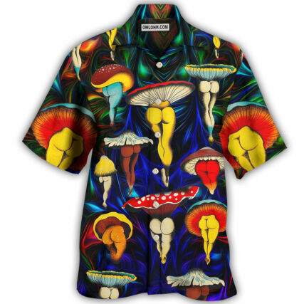Hippie Mushroom Funny Style Love Life - Hawaiian Shirt - Owl Ohh - Owl Ohh