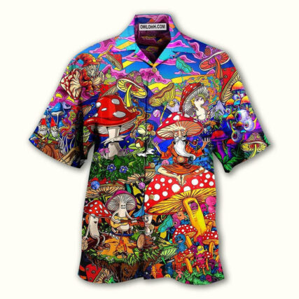 Hippie Mushroom Happy Together - Hawaiian Shirt - Owl Ohh - Owl Ohh