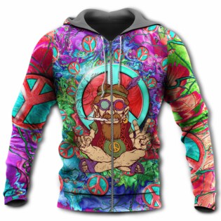 Hippie Peace Life Color So Hight - Hoodie - Owl Ohh - Owl Ohh