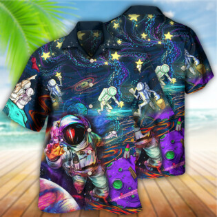 Hippie Peace Life In To The Galaxy Sky - Hawaiian Shirt - Owl Ohh - Owl Ohh