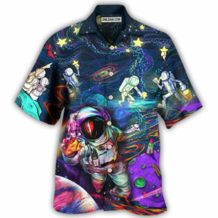 Hippie Peace Life In To The Galaxy Sky - Hawaiian Shirt - Owl Ohh - Owl Ohh