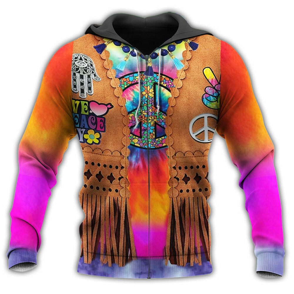 Hippie Peace Cowboy Life Style - Hoodie - Owl Ohh - Owl Ohh