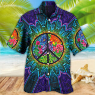 Hippie Sign Style Lover Hippie - Hawaiian Shirt - Owl Ohh - Owl Ohh
