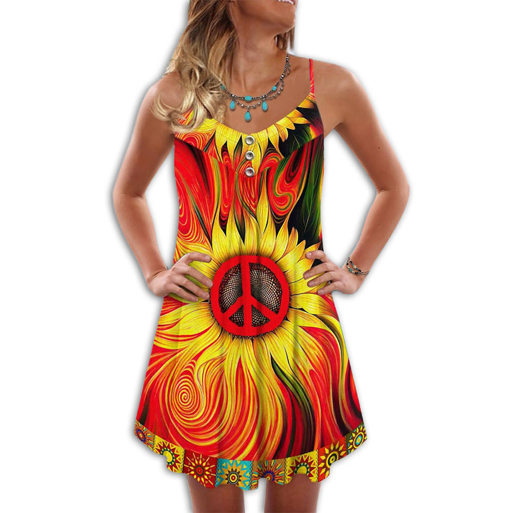 Hippie Sunflower Pattern - Summer Dress - Owl Ohh - Owl Ohh