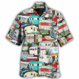 Camping Caravans Are Calling And I Must Go - Hawaiian Shirt - Owl Ohh - Owl Ohh