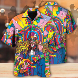 Hippie Rock Music - Hawaiian Shirt - Owl Ohh - Owl Ohh