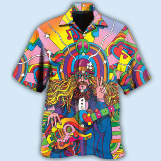Hippie Rock Music - Hawaiian Shirt - Owl Ohh - Owl Ohh