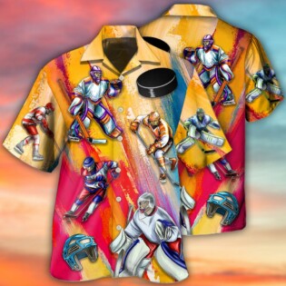 Ice Hockey Life Style - Hawaiian Shirt - Owl Ohh - Owl Ohh