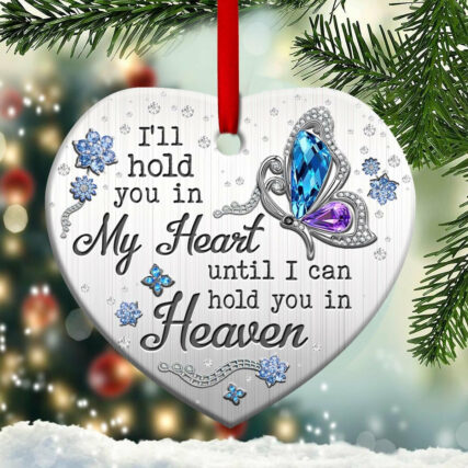 Butterfly Hold You In My Heart Memorial Butterfly - Heart Ornament - Owl Ohh - Owl Ohh