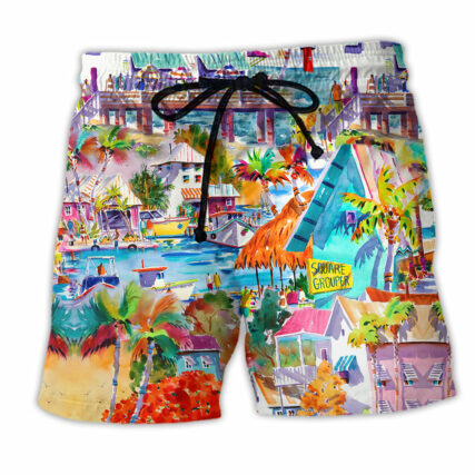 Holiday Summer Vacation By The Beach Hot Summer - Beach Short - Owl Ohh - Owl Ohh
