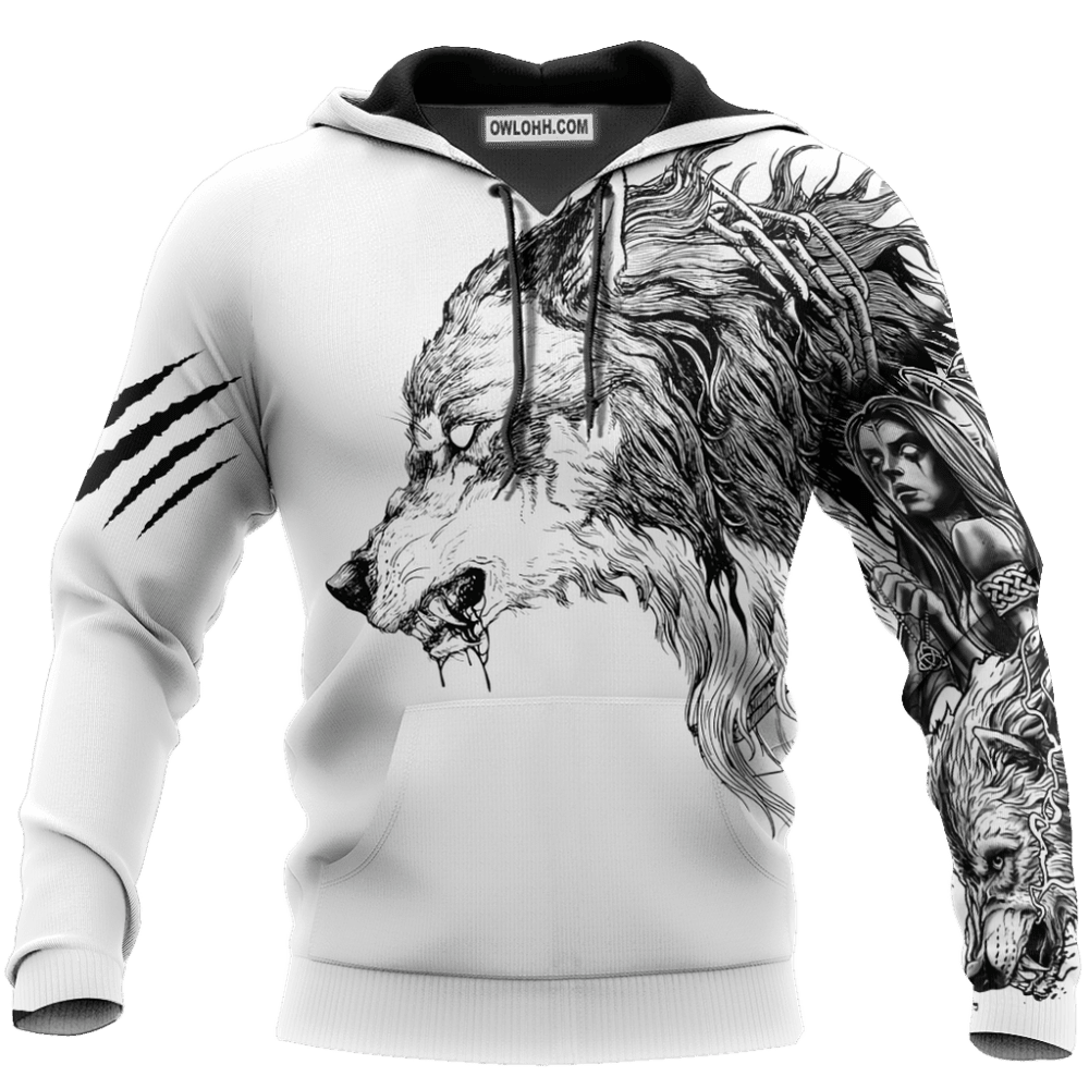 Wolf Make Me Strong - Hoodie - Owl Ohh - Owl Ohh