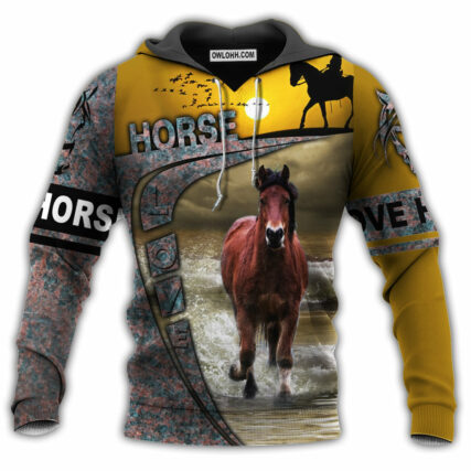 Horse Loves His Strength - Hoodie - Owl Ohh - Owl Ohh