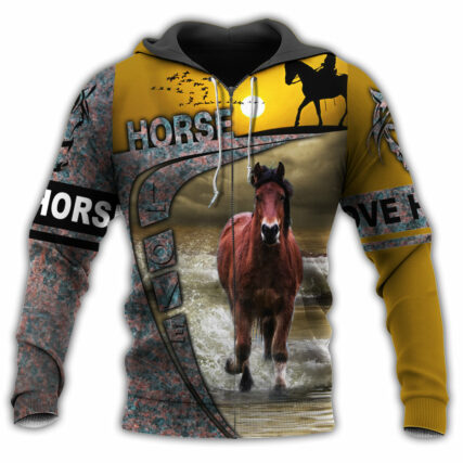 Horse Loves His Strength - Hoodie - Owl Ohh - Owl Ohh