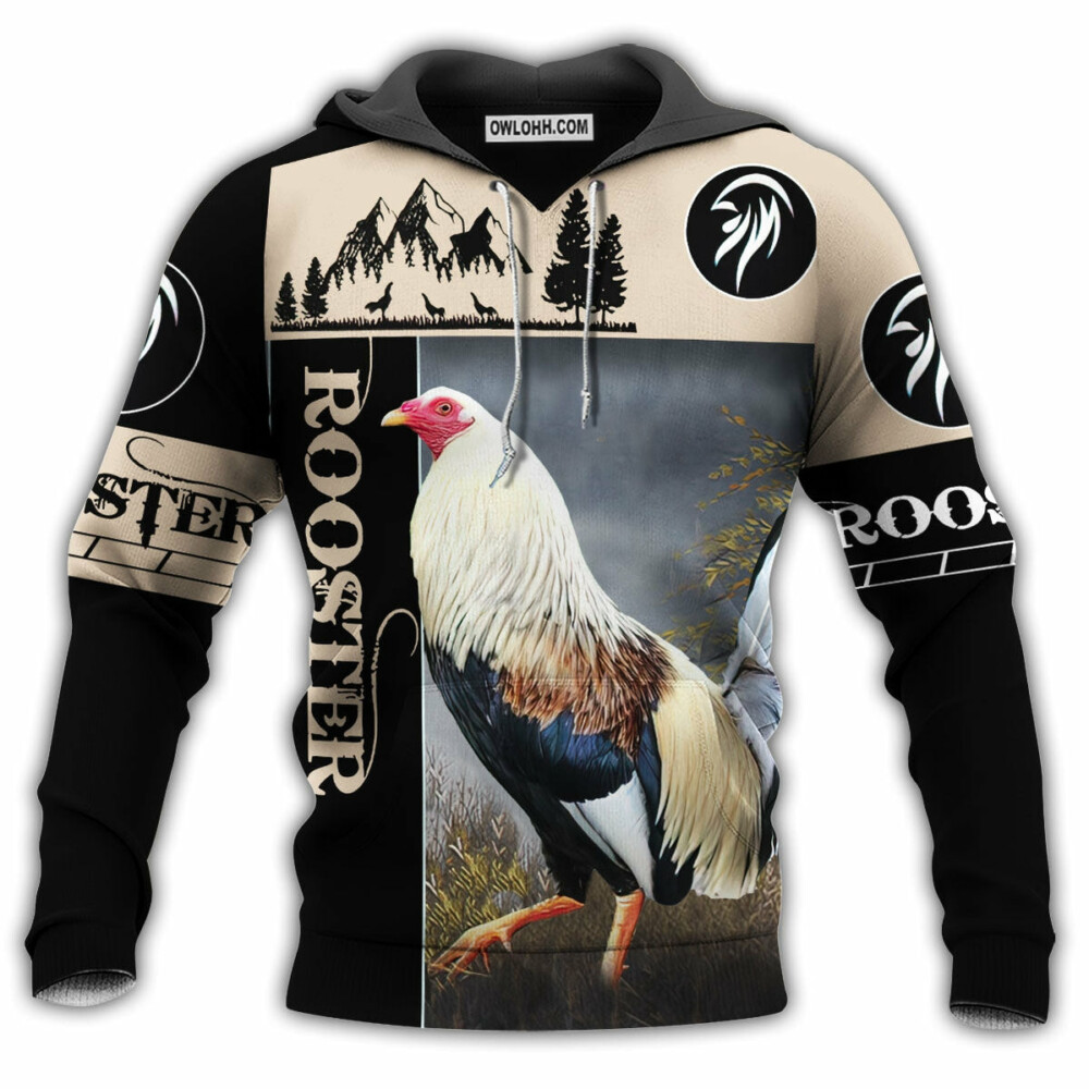 Chicken Rooster Love Morning - Hoodie - Owl Ohh - Owl Ohh