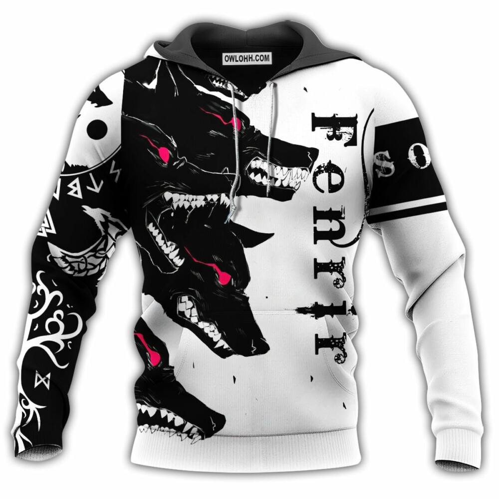 Viking Blood Fenrir Cool - Hoodie - Owl Ohh - Owl Ohh