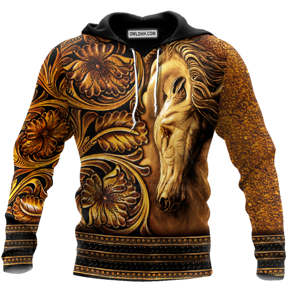 Horse Wood Classic Vintage - Hoodie - Owl Ohh - Owl Ohh