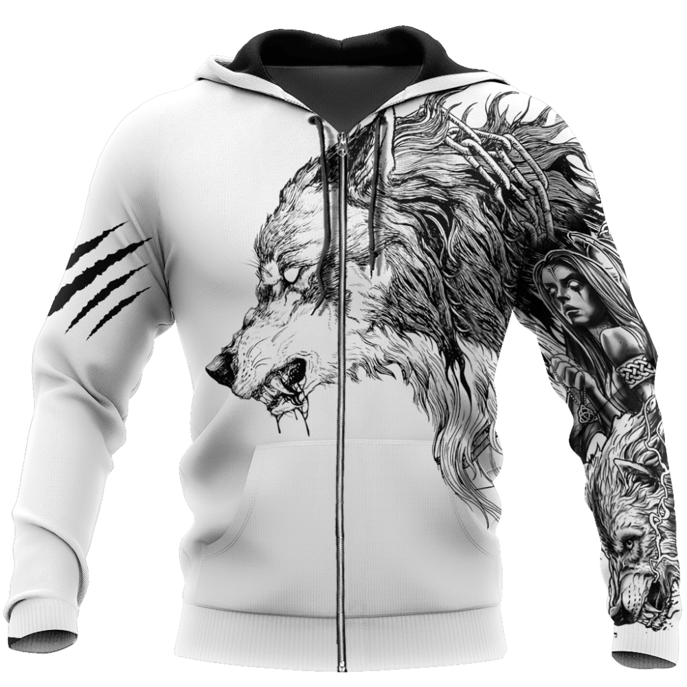 Wolf Make Me Strong - Hoodie - Owl Ohh - Owl Ohh