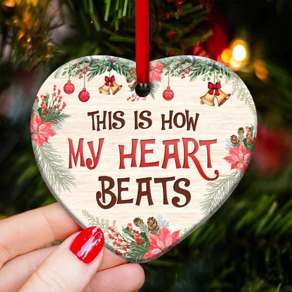 Horse This Is How My Heart Beats - Heart Ornament - Owl Ohh - Owl Ohh