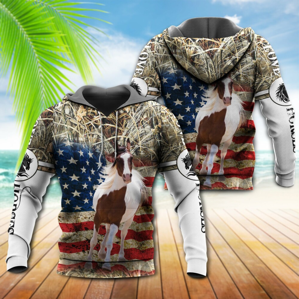Horse America So Amazing - Hoodie - Owl Ohh - Owl Ohh