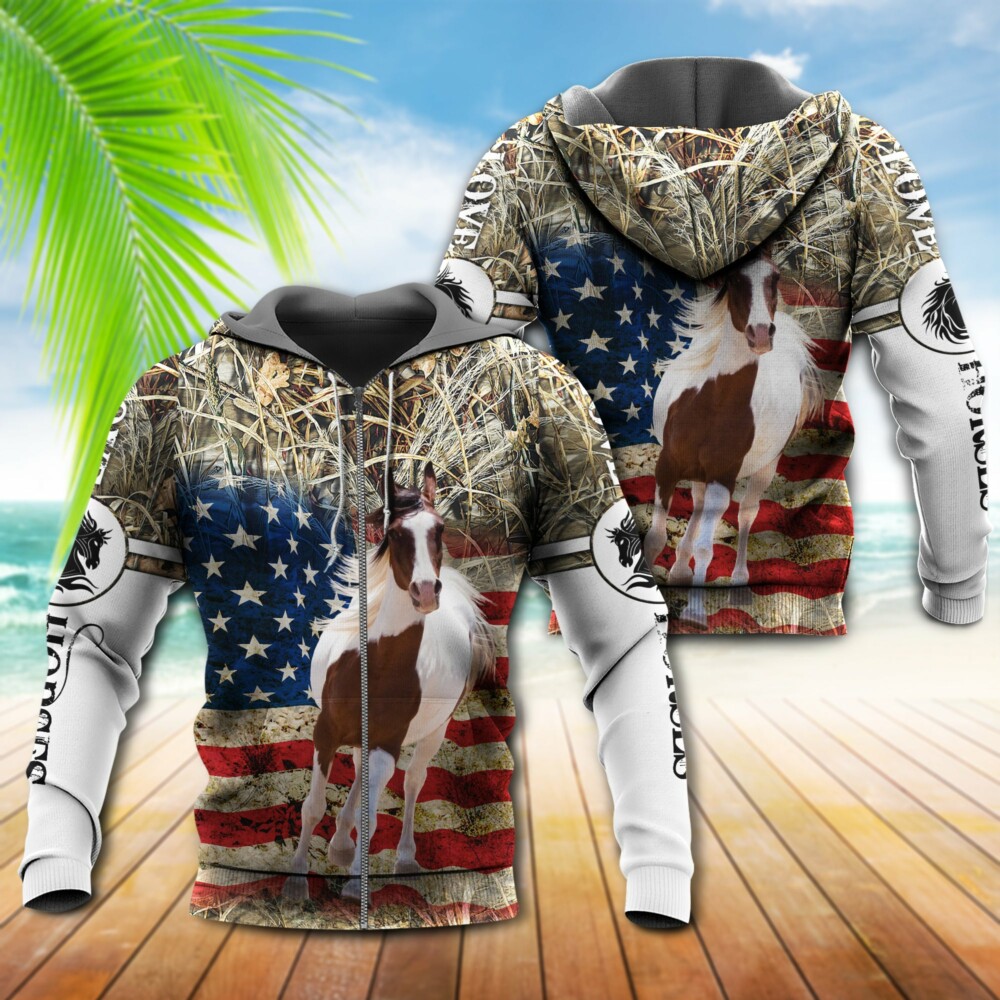 Horse America So Amazing - Hoodie - Owl Ohh - Owl Ohh